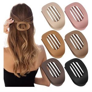 NIB 6 PCS Flat Hair Clips